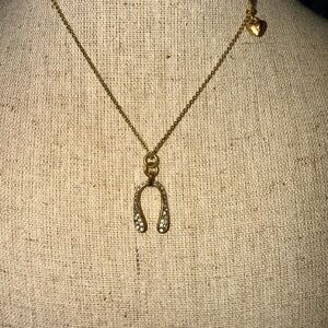 Juicy Courture Wishbone Pendant Necklace
